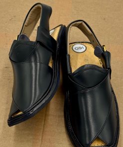 Premium Leather Black Charsadda Peshawari Chappal Char-2506Jb 13 Char2506 Imanistudio.com