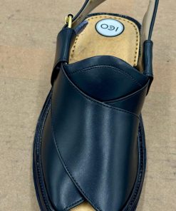 Premium Leather Black Charsadda Peshawari Chappal Char-2506Jb 19 Char2506A Imanistudio.com
