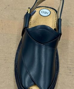 Premium Leather Black Charsadda Peshawari Chappal Char-2506Jb 18 Char2506B Imanistudio.com