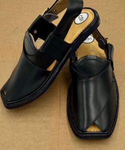 Premium Leather Black Charsadda Peshawari Chappal Char-2506Jb 17 Char2506D Imanistudio.com