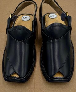 Premium Leather Black Charsadda Peshawari Chappal Char-2506Jb 11 Char2506F Imanistudio.com