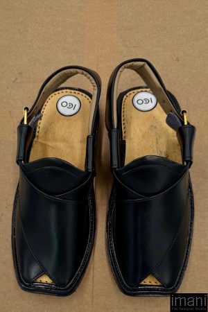 Premium Leather Black Charsadda Peshawari Chappal Char-2506Jb 15 Char2506G Imanistudio.com