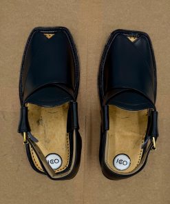 Premium Leather Black Charsadda Peshawari Chappal Char-2506Jb 14 Char2506H Imanistudio.com