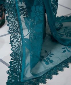 Mariab Teal Embroidered Dobby Lawn Suit Mbds-Ef2513Bt 8 Ds 13B Tealb Imanistudio.com