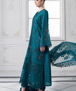 Mariab Teal Embroidered Dobby Lawn Suit Mbds-Ef2513Bt 7 Ds 13B Teald Imanistudio.com