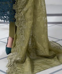 Mariab Olive Green Paper Cotton Embroidered Suit Mbds-Ef2501Ag 14 Ds 1Agreene Imanistudio.com