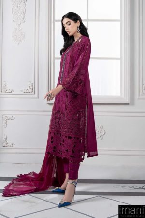 Mariab Magenta Lawn Embroidered Suit Mbds-Ef2502Bm 11 Ds 2Bmagentaa Imanistudio.com