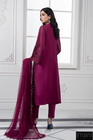 Mariab Magenta Lawn Embroidered Suit Mbds-Ef2502Bm 18 Ds 2Bmagentaf Imanistudio.com