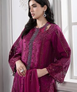 Mariab Magenta Lawn Embroidered Suit Mbds-Ef2502Bm 17 Ds 2Bmagentah Imanistudio.com