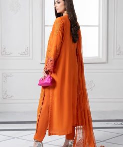 Mariab Orange Embroidered Paper Cotton Suit Mbds-Ef2505Bo 14 Ds 5Borangea Imanistudio.com