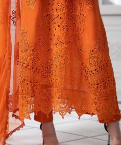 Mariab Orange Embroidered Paper Cotton Suit Mbds-Ef2505Bo 12 Ds 5Boranged Imanistudio.com