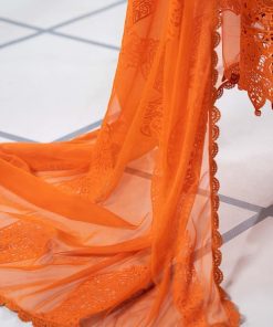 Mariab Orange Embroidered Paper Cotton Suit Mbds-Ef2505Bo 13 Ds 5Borangee Imanistudio.com
