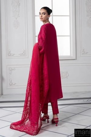 Mariab Fuchsia Pink Embroidered Cotton Lawn Suit Mbds-Ef2508Af 18 Ds 8Ahot Pinka Imanistudio.com