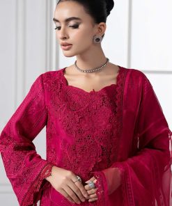 Mariab Fuchsia Pink Embroidered Cotton Lawn Suit Mbds-Ef2508Af 13 Ds 8Ahot Pinkb Imanistudio.com