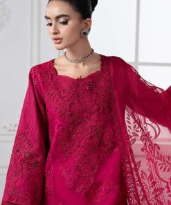 Mariab Fuchsia Pink Embroidered Cotton Lawn Suit Mbds-Ef2508Af 14 Ds 8Ahot Pinkc Imanistudio.com