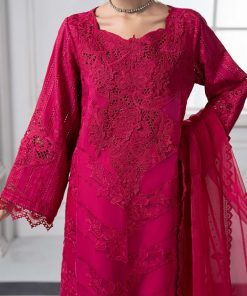 Mariab Fuchsia Pink Embroidered Cotton Lawn Suit Mbds-Ef2508Af 12 Ds 8Ahot Pinkd Imanistudio.com