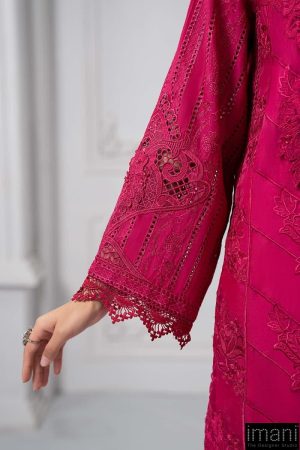 Mariab Fuchsia Pink Embroidered Cotton Lawn Suit Mbds-Ef2508Af 15 Ds 8Ahot Pinke Imanistudio.com