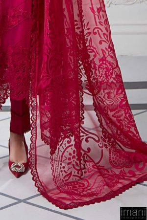 Mariab Fuchsia Pink Embroidered Cotton Lawn Suit Mbds-Ef2508Af 17 Ds 8Ahot Pinkg Imanistudio.com