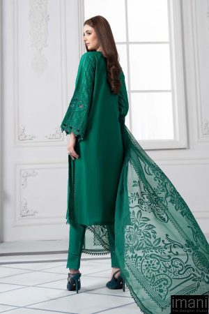 Mariab Emerald Green Embroidered Cotton Lawn Suit Mbds-Ef2508Bg 16 Ds 8B Emrald Greena Imanistudio.com