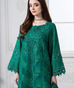 Mariab Emerald Green Embroidered Cotton Lawn Suit Mbds-Ef2508Bg 12 Ds 8B Emrald Greenb Imanistudio.com