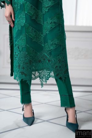 Mariab Emerald Green Embroidered Cotton Lawn Suit Mbds-Ef2508Bg 15 Ds 8B Emrald Greenc Imanistudio.com