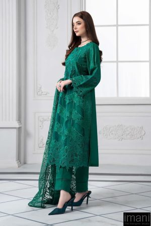 Mariab Emerald Green Embroidered Cotton Lawn Suit Mbds-Ef2508Bg 11 Ds 8B Emrald Greenh Imanistudio.com