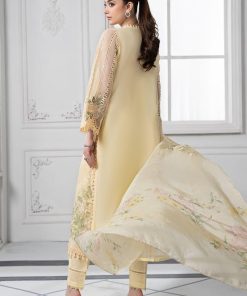 Mariab Lemon Embroidered Organza Suit Mbds-Ef2509Al 11 Ds 9A Beigea Imanistudio.com
