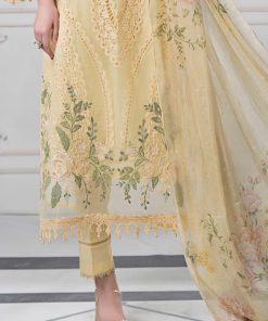 Mariab Lemon Embroidered Organza Suit Mbds-Ef2509Al 9 Ds 9A Beigec Imanistudio.com