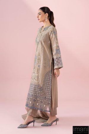 3 Pcs Luxury Pret Milky Coffee Embroidered Cotton Lawn Suit Mbdw-Ea25121Mc 9 Dw Ea25121Coffeeh Imanistudio.com