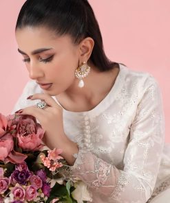 3 Pcs Luxury Pret White Embroidered Cotton Lawn Suit Mbdw-Ea2565Wl 10 Dw Ea2565Offwhitb Imanistudio.com