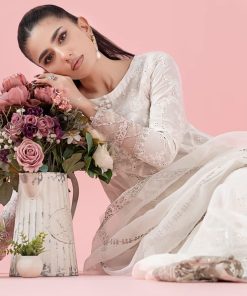 3 Pcs Luxury Pret White Embroidered Cotton Lawn Suit Mbdw-Ea2565Wl 9 Dw Ea2565Offwhitf Imanistudio.com