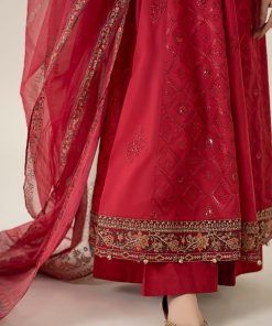 3 Pcs Luxury Pret Red Embroidered Cotton Lawn Suit Mbdw-Ea2565Rl 12 Dw Ea2565Redc Imanistudio.com