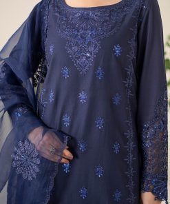 3 Pcs Luxury Pret Blue Embroidered Dobby Lawn Suit Mbdw-Ea2568Bd 12 Dw Ea2568Blued Imanistudio.com