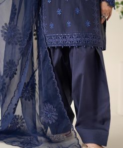 3 Pcs Luxury Pret Blue Embroidered Dobby Lawn Suit Mbdw-Ea2568Bd 13 Dw Ea2568Bluee Imanistudio.com