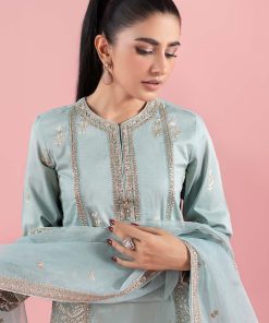 3 Pcs Luxury Pret Ferozi Embroidered Dobby Lawn Suit Mbdw-Ea2581Fd 12 Dw Ea2581Ferozib Imanistudio.com