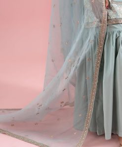 3 Pcs Luxury Pret Ferozi Embroidered Dobby Lawn Suit Mbdw-Ea2581Fd 15 Dw Ea2581Ferozif Imanistudio.com