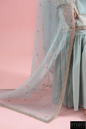 3 Pcs Luxury Pret Ferozi Embroidered Dobby Lawn Suit Mbdw-Ea2581Fd 15 Dw Ea2581Ferozif Imanistudio.com