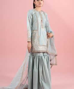 3 Pcs Luxury Pret Ferozi Embroidered Dobby Lawn Suit Mbdw-Ea2581Fd 10 Dw Ea2581Ferozih Imanistudio.com