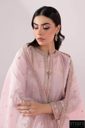 3 Pcs Luxury Pret Pink Embroidered Dobby Lawn Suit Mbdw-Ea2581Pk 11 Dw Ea2581Pinkb Imanistudio.com