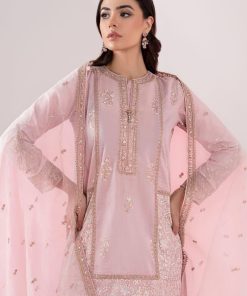 3 Pcs Luxury Pret Pink Embroidered Dobby Lawn Suit Mbdw-Ea2581Pk 12 Dw Ea2581Pinkc Imanistudio.com