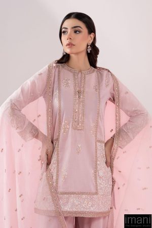 3 Pcs Luxury Pret Pink Embroidered Dobby Lawn Suit Mbdw-Ea2581Pk 12 Dw Ea2581Pinkc Imanistudio.com