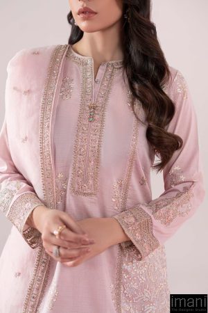 3 Pcs Luxury Pret Pink Embroidered Dobby Lawn Suit Mbdw-Ea2581Pk 10 Dw Ea2581Pinkd Imanistudio.com