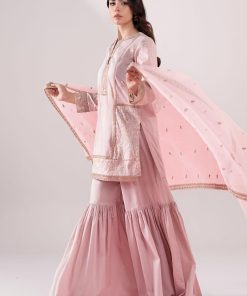 3 Pcs Luxury Pret Pink Embroidered Dobby Lawn Suit Mbdw-Ea2581Pk 9 Dw Ea2581Pinkg Imanistudio.com