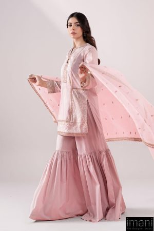3 Pcs Luxury Pret Pink Embroidered Dobby Lawn Suit Mbdw-Ea2581Pk 9 Dw Ea2581Pinkg Imanistudio.com