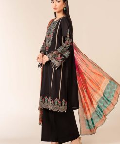 3 Pcs Luxury Pret Black Embroidered Dobby Lawn Suit Mbdw-Ea2506Bk 8 Dw Ef2506Blackf Imanistudio.com