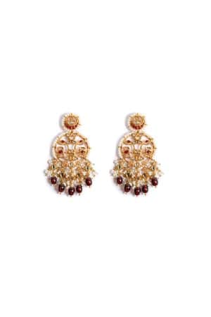 Ruby Red Fashion Jewellery Earrings IMJER-W2316/R1