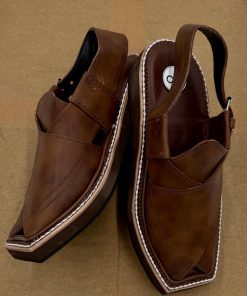 Preimium Leather Shaded Brown Peshawari Kaptaan Chappal Kap-2502Sb 14 Kap2502 Imanistudio.com