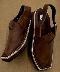 Preimium Leather Shaded Brown Peshawari Kaptaan Chappal Kap-2502Sb 15 Kap2502A Imanistudio.com