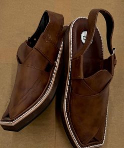 Preimium Leather Shaded Brown Peshawari Kaptaan Chappal Kap-2502Sb 16 Kap2502B Imanistudio.com