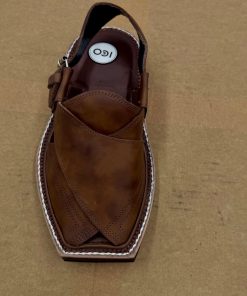 Preimium Leather Shaded Brown Peshawari Kaptaan Chappal Kap-2502Sb 22 Kap2502D Imanistudio.com